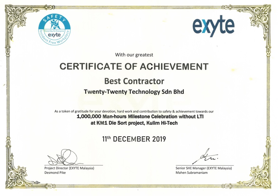 Exyte Award | 2020Technology.com